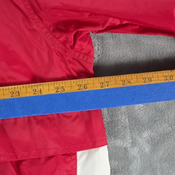Vintage Nike Pullover Quarter Zip Windbreaker Jacket XL Red Y2K 90's Hip Hop - Picture 8 of 8